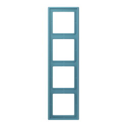 Jung Rahmen, 4-fach, LE CORBUSIER, céruléen...