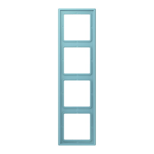 Jung Rahmen, 4-fach, LE CORBUSIER, céruléen moyen LC984213