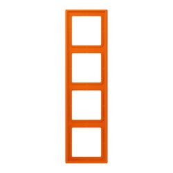 Jung Rahmen, 4-fach, LE CORBUSIER, orange LC984224