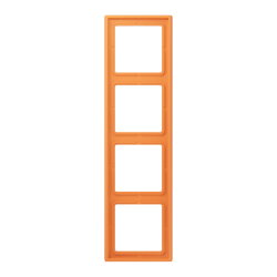 Jung Rahmen, 4-fach, LE CORBUSIER, orange clair LC984225