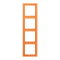 Jung Rahmen, 4-fach, LE CORBUSIER, orange clair LC984225