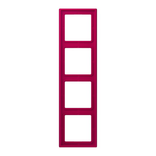 Jung Rahmen, 4-fach, LE CORBUSIER, rouge rubia LC984230