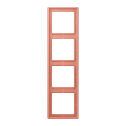 Jung Rahmen, 4-fach, LE CORBUSIER, locre rouge moyen...