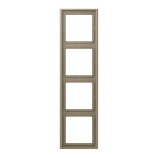 Jung Rahmen, 4-fach, LE CORBUSIER, ombre naturelle moyenne LC984242