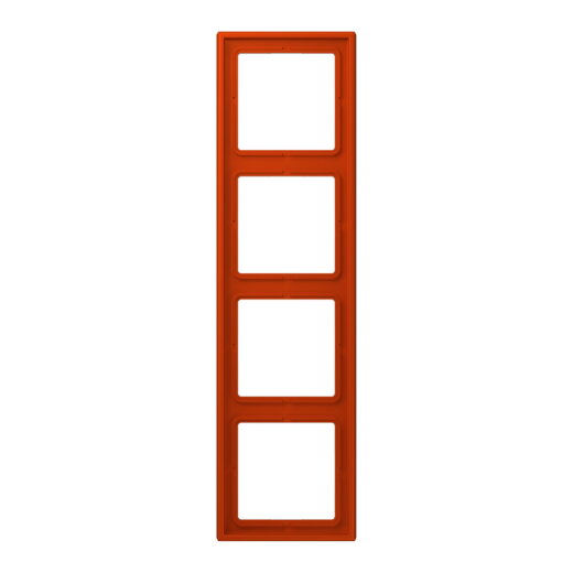 Jung Rahmen, 4-fach, LE CORBUSIER, rouge vermillon 59 LC984244