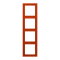 Jung Rahmen, 4-fach, LE CORBUSIER, rouge vermillon 59 LC984244