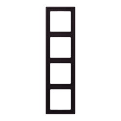 Jung Rahmen, 4-fach, LE CORBUSIER, noir divoire LC984248