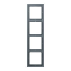 Jung Rahmen, 4-fach, LE CORBUSIER, gris 59 LC984251