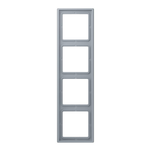 Jung Rahmen, 4-fach, LE CORBUSIER, gris clair 59 LC984257