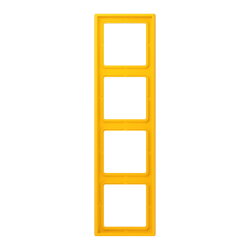 Jung Rahmen, 4-fach, LE CORBUSIER, le jaune vif LC984263