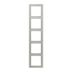 Jung Rahmen, 5-fach, LE CORBUSIER, gris clair 31 LC985205