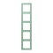 Jung Rahmen, 5-fach, LE CORBUSIER, vert anglais clair LC985217