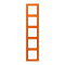 Jung Rahmen, 5-fach, LE CORBUSIER, orange LC985224