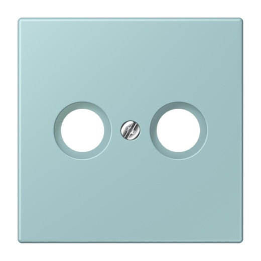 Jung Abdeckung für Antennendosen, Thermoplast lackiert, Serie LS, céruléen clair LC990TV214