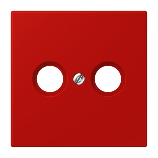 Jung Abdeckung für Antennendosen, Thermoplast lackiert, Serie LS, rouge vermillon 31 LC990TV227