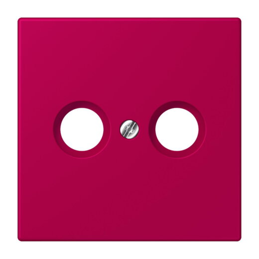 Jung Abdeckung für Antennendosen, Thermoplast lackiert, Serie LS, rouge rubia LC990TV230