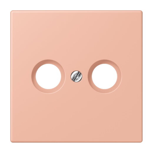 Jung Abdeckung für Antennendosen, Thermoplast lackiert, Serie LS, rose clair LC990TV231