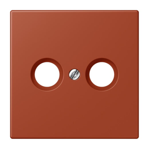 Jung Abdeckung für Antennendosen, Thermoplast lackiert, Serie LS, locre rouge LC990TV232