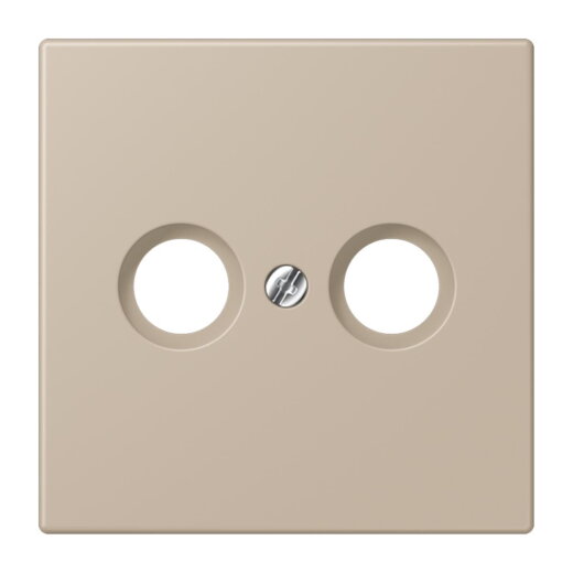 Jung Abdeckung für Antennendosen, Thermoplast lackiert, Serie LS, ombre naturelle claire LC990TV243