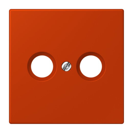 Jung Abdeckung für Antennendosen, Thermoplast lackiert, Serie LS, rouge vermillon 59 LC990TV244