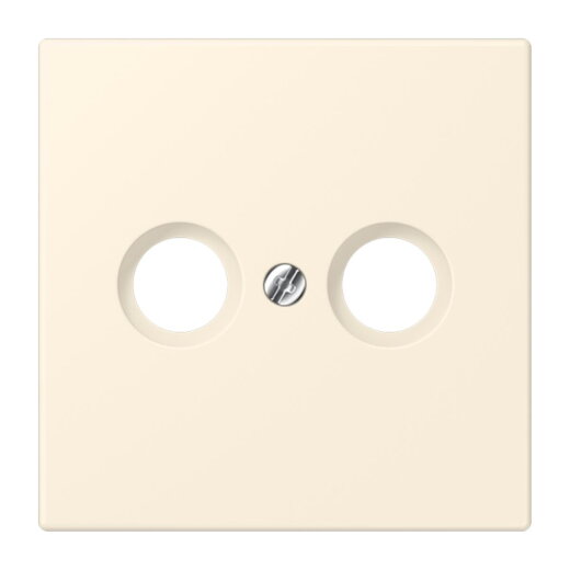 Jung Abdeckung für Antennendosen, Thermoplast lackiert, Serie LS, blanc ivoire LC990TV245