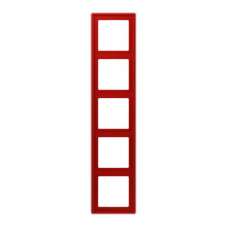 Jung Rahmen, 5-fach, LE CORBUSIER, rouge vermillon 31...
