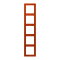 Jung Rahmen, 5-fach, LE CORBUSIER, rouge vermillon 59 LC985244