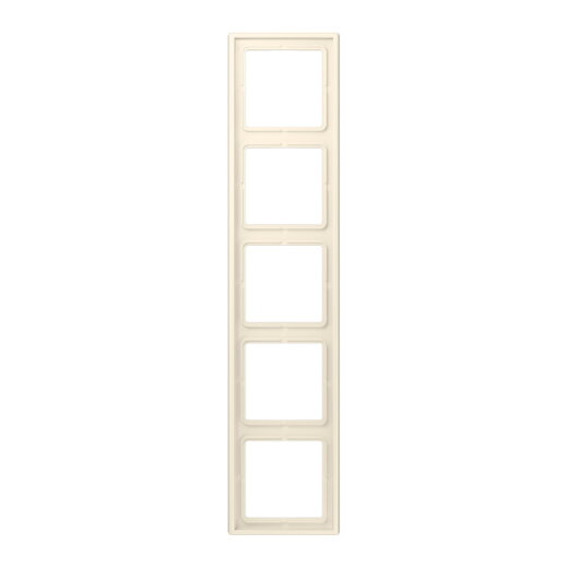 Jung Rahmen, 5-fach, LE CORBUSIER, blanc ivoire LC985245