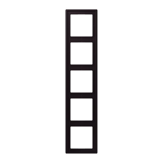 Jung Rahmen, 5-fach, LE CORBUSIER, noir divoire LC985248