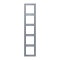 Jung Rahmen, 5-fach, LE CORBUSIER, gris clair 59 LC985257