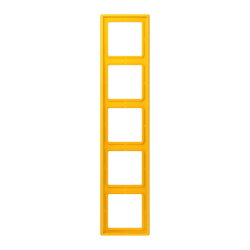 Jung Rahmen, 5-fach, LE CORBUSIER, le jaune vif LC985263