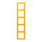 Jung Rahmen, 5-fach, LE CORBUSIER, le jaune vif LC985263