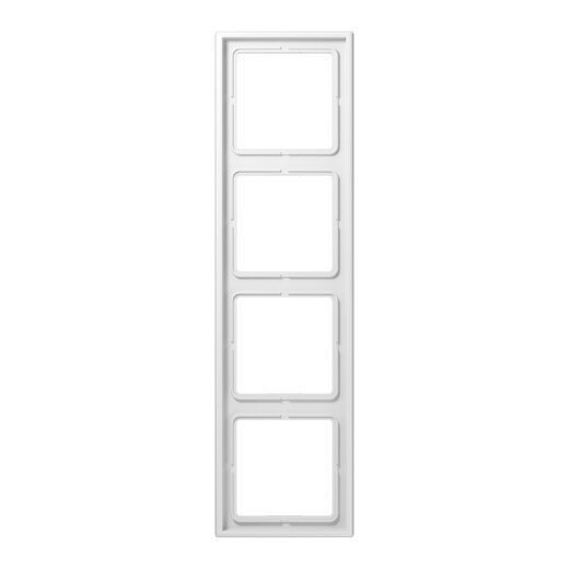 Jung Rahmen 4fach, Duroplast antimikrobiell, LS 990, alpinweiß SPLS984WW
