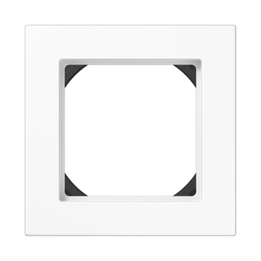 Jung Rahmen 28 mm Aufbauhöhe 1fach, Thermoplast, A 550, alpinweiß A5581HBFWW