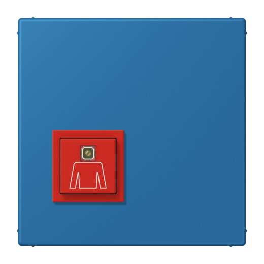 Jung Notrufsystem Ruftaster, Serie LS, bleu céruléen 31 NRSLC0834RT211