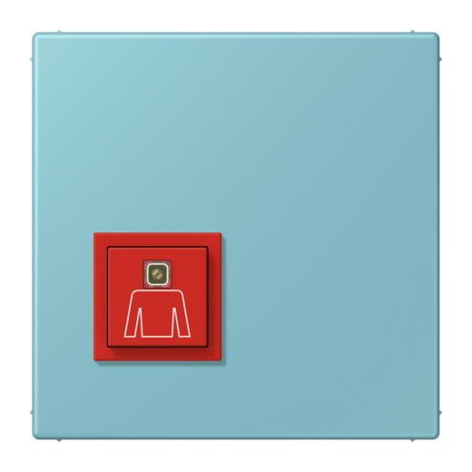 Jung Notrufsystem Ruftaster, Serie LS, céruléen moyen NRSLC0834RT213