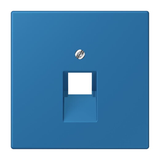 Jung Abdeckung für IAE/UAE-Anschlussdosen 1 x 8-polig, Thermoplast lackiert, Serie LS, bleu céruléen 31 LC969-1UA211