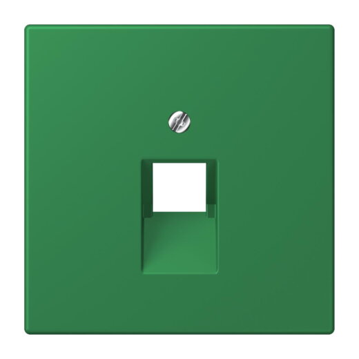 Jung Abdeckung für IAE/UAE-Anschlussdosen 1 x 8-polig, Thermoplast lackiert, Serie LS, vert foncé LC969-1UA219