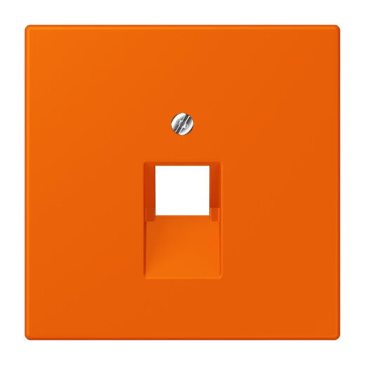 Jung Abdeckung für IAE/UAE-Anschlussdosen 1 x 8-polig, Thermoplast lackiert, Serie LS, orange LC969-1UA224