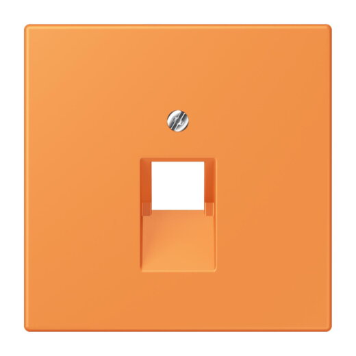 Jung Abdeckung für IAE/UAE-Anschlussdosen 1 x 8-polig, Thermoplast lackiert, Serie LS, orange clair LC969-1UA225