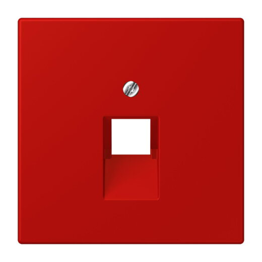 Jung Abdeckung für IAE/UAE-Anschlussdosen 1 x 8-polig, Thermoplast lackiert, Serie LS, rouge vermillon 31 LC969-1UA227