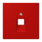 Jung Abdeckung für IAE/UAE-Anschlussdosen 1 x 8-polig, Thermoplast lackiert, Serie LS, rouge vermillon 31 LC969-1UA227