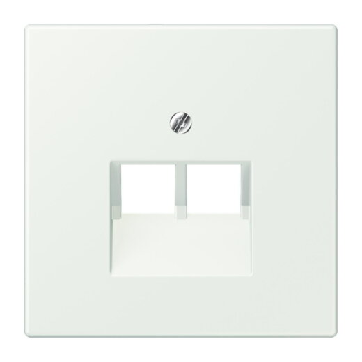 Jung Abdeckung für IAE/UAE-Anschlussdosen 2 x 8-polig, Thermoplast lackiert, Serie LS, outremer gris LC969-2UA210