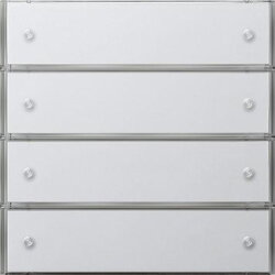 Gira Tastsensor 2034112 3 KNX Komfort 4fach Flaeche rw
