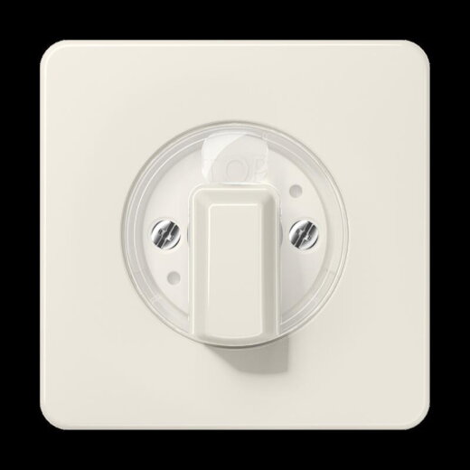 Jung Abdeckung für Drehschalter, Duroplast, Serie CD, weiß CD1541