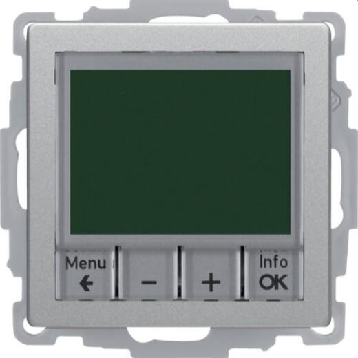 Berker Raumtemperaturregler M3Schliesser Qx alu samt lackiert