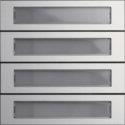 Gira Ruftastenmodul 5534926 4fach System 106 Aluminium 5534926