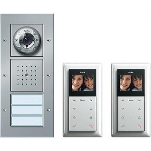 Gira Set 049546 Video Tuerko Farbe Alu