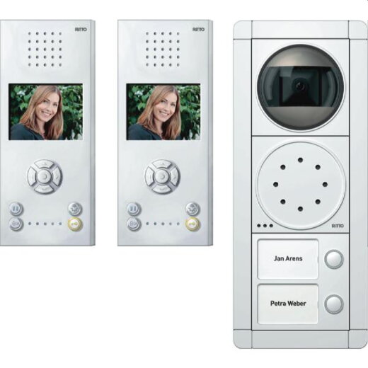 Ritto Portier Video-Set RGE1892470 Video 2WE weiss/weiss freisprech