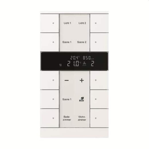 Busch-Jaeger Raumtemperaturregler 6330/118 CO2/Feuchte-Sensor+Bedienf. 10f 2CKA006330A0011